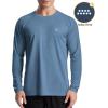 imageRoadbox Mens UPF 50 Swim Rash Guard Long Sleeve UV Sun Protection SPF Water Shirts Quick Dry for Outdoor Fishing Hiking02haze Orchid