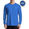 imageRoadbox Mens UPF 50 Swim Rash Guard Long Sleeve UV Sun Protection SPF Water Shirts Quick Dry for Outdoor Fishing Hiking02lake Orchid