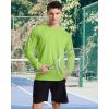imageRoadbox Mens UPF 50 Swim Rash Guard Long Sleeve UV Sun Protection SPF Water Shirts Quick Dry for Outdoor Fishing Hiking02lime Green