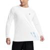 imageRoadbox Mens UPF 50 Swim Rash Guard Long Sleeve UV Sun Protection SPF Water Shirts Quick Dry for Outdoor Fishing Hiking02white