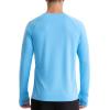 imageRoadbox Mens UPF 50 Swim Rash Guard Long Sleeve UV Sun Protection SPF Water Shirts Quick Dry for Outdoor Fishing HikingBlue