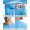 imageRoadbox Mens UPF 50 Swim Rash Guard Long Sleeve UV Sun Protection SPF Water Shirts Quick Dry for Outdoor Fishing HikingBlue