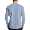 imageRoadbox Mens UPF 50 Swim Rash Guard Long Sleeve UV Sun Protection SPF Water Shirts Quick Dry for Outdoor Fishing HikingBlue Gray