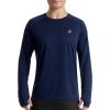 imageRoadbox Mens UPF 50 Swim Rash Guard Long Sleeve UV Sun Protection SPF Water Shirts Quick Dry for Outdoor Fishing HikingNavy
