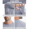 imageRoadbox Mens UPF 50 Swim Rash Guard Long Sleeve UV Sun Protection SPF Water Shirts Quick Dry for Outdoor Fishing HikingSilver Gray
