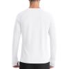 imageRoadbox Mens UPF 50 Swim Rash Guard Long Sleeve UV Sun Protection SPF Water Shirts Quick Dry for Outdoor Fishing HikingWhite