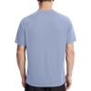 imageRoadbox Mens UPF 50 Swim Rash Guard Short Sleeve UV Sun Protection Workout Athletic Shirts Quick Dry Gym Running Tee TopsBlue Gray