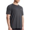 imageRoadbox Mens UPF 50 Swim Rash Guard Short Sleeve UV Sun Protection Workout Athletic Shirts Quick Dry Gym Running Tee TopsDark Gray