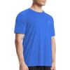 imageRoadbox Mens UPF 50 Swim Rash Guard Short Sleeve UV Sun Protection Workout Athletic Shirts Quick Dry Gym Running Tee TopsLake Orchid