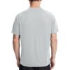 imageRoadbox Mens UPF 50 Swim Rash Guard Short Sleeve UV Sun Protection Workout Athletic Shirts Quick Dry Gym Running Tee TopsLight Gray