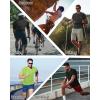 imageRoadbox Mens UPF 50 Swim Rash Guard Short Sleeve UV Sun Protection Workout Athletic Shirts Quick Dry Gym Running Tee TopsLime Green
