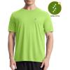 imageRoadbox Mens UPF 50 Swim Rash Guard Short Sleeve UV Sun Protection Workout Athletic Shirts Quick Dry Gym Running Tee TopsLime Green