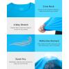 imageRoadbox Mens UPF 50 Swim Shirt Long Sleeve Sun Protection Rash Guard Slim Fit Fishing Shirts for Beach Surfing HikingLake Blue
