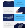 imageRoadbox Mens UPF 50 Swim Shirt Long Sleeve Sun Protection Rash Guard Slim Fit Fishing Shirts for Beach Surfing HikingNavy Blue