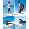 imageRoadbox Mens UPF 50 Swim Shirt Long Sleeve Sun Protection Rash Guard Slim Fit Fishing Shirts for Beach Surfing HikingWhite