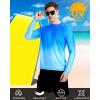 imageRoadbox Mens UPF 50 Swim Shirts Long Sleeve UV Sun Protection Rash Guard Quick Dry SPF TShirt for Beach Surfing FishingBlue Gradient