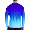 imageRoadbox Mens UPF 50 Swim Shirts Long Sleeve UV Sun Protection Rash Guard Quick Dry SPF TShirt for Beach Surfing FishingRoyal Blue Gradient