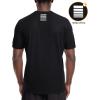 imageRoadbox Mens UPF 50 UV Sun Protection SPF Swim Rash Guard Short Sleeve Workout Athletic Shirts Quick Dry Moisture Wicking Gym Running Tee Tops for Water Sports Fishing Hiking Dark Black