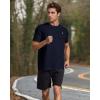 imageRoadbox Mens UPF 50 UV Sun Protection SPF Swim Rash Guard Short Sleeve Workout Athletic Shirts Quick Dry Moisture Wicking Gym Running Tee Tops for Water Sports Fishing Hiking Navy