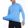 imageRoadbox Quarter Zip Pullover Men Sun Shirts Running Workout Long Sleeve UV Shirt UPF 50 Quick Dry Athletic Rash GuardBlue