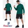 imageRoadbox Quarter Zip Pullover Men Sun Shirts Running Workout Long Sleeve UV Shirt UPF 50 Quick Dry Athletic Rash GuardEmerald Green