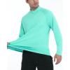 imageRoadbox Quarter Zip Pullover Men Sun Shirts Running Workout Long Sleeve UV Shirt UPF 50 Quick Dry Athletic Rash GuardGreen