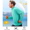 imageRoadbox Quarter Zip Pullover Men Sun Shirts Running Workout Long Sleeve UV Shirt UPF 50 Quick Dry Athletic Rash GuardGreen