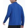 imageRoadbox Quarter Zip Pullover Men Sun Shirts Running Workout Long Sleeve UV Shirt UPF 50 Quick Dry Athletic Rash GuardRoyal Blue