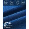imageRoadbox Quarter Zip Pullover Men Sun Shirts Running Workout Long Sleeve UV Shirt UPF 50 Quick Dry Athletic Rash GuardRoyal Blue