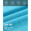 imageRoadbox Quarter Zip Pullover Men Sun Shirts Running Workout Long Sleeve UV Shirt UPF 50 Quick Dry Athletic Rash GuardSky Blue