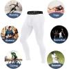 imageRoadbox Size L 2 Pack Mens Compression Pants Workout Warm Dry Cool Sports Leggings Tights Baselayer