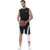 imageRoadbox Sports Compression Pants Set Mens FullLength and 34 OneLeg Compression Pants Size M