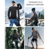 imageRoadbox Thermal Underwear for Men Fleece Lined Long Johns Base Layer Long Sleeve Top ampamp Bottom SetBlackGray