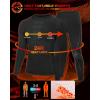 imageRoadbox Thermal Underwear for Men Fleece Lined Long Johns Base Layer Long Sleeve Top ampamp Bottom SetBlackGreen