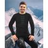 imageRoadbox Thermal Underwear for Men Fleece Lined Long Johns Base Layer Long Sleeve Top ampamp Bottom SetBlackGreen