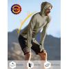 imageRoadbox UPF 50 Sun Protection Hoodie Shirt Outdoor Fishing SPF UV Long Sleeve Shirts Quick Dry Hiking Running Rash GuardKhaki