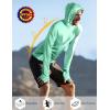 imageRoadbox UPF 50 Sun Protection Hoodie Shirt Outdoor Fishing SPF UV Long Sleeve Shirts Quick Dry Hiking Running Rash GuardSeafoam Green