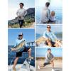 imageRoadbox UPF 50 Sun Protection Hoodie Shirt Outdoor Fishing SPF UV Long Sleeve Shirts Quick Dry Hiking Running Rash GuardSeafoam Green