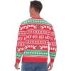 imageRoadbox Ugly Christmas Sweaters for Men 2024  Unisex Women Funny Winter Holiday Christmas Pullover Sweatshirt for CouplesReindeer Party