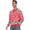 imageRoadbox Ugly Christmas Sweaters for Men 2024  Unisex Women Funny Winter Holiday Christmas Pullover Sweatshirt for CouplesReindeer Party