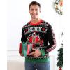 imageRoadbox Ugly Christmas Sweaters for Men 2024  Unisex Women Funny Winter Holiday Christmas Pullover Sweatshirt for CouplesSanta Claus