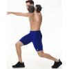 imageRoadbox Workout Compression Shorts for Men  8quot Running Spandex Shorts with Pockets Gym Sport Athletic Performance UnderwearRoyal Blue
