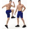 imageRoadbox Workout Compression Shorts for Men  8quot Running Spandex Shorts with Pockets Gym Sport Athletic Performance UnderwearRoyal Blue