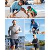 imageSizeL 2 Pack UPF 50 UV Sun Protection Shirts Outdoor Long Sleeve SPF Diving Rash Guard for Fishing Hiking Swimming