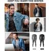imageThermal Underwear for Men Fleece Lined Long Johns Base Layer Ski Thermals Top and Bottom Set for Extreme Cold Weather WinterGray