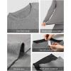 imageThermal Underwear for Men Fleece Lined Long Johns Base Layer Ski Thermals Top and Bottom Set for Extreme Cold Weather WinterGray