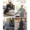 imageThermal Underwear for Men Fleece Lined Long Johns Base Layer Ski Thermals Top and Bottom Set for Extreme Cold Weather WinterSoft Gray