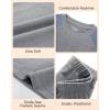 imageThermal Underwear for Men Fleece Lined Long Johns Base Layer Ski Thermals Top and Bottom Set for Extreme Cold Weather WinterSoft GrayBlue