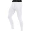 imageRoadbox 1 2 or 3 Pack Mens Compression Pants Athletic Base Layer Cycling Tights Leggings for Running Yoga Basketball1 Packwhite