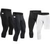 imageRoadbox Basketball Sports Pants Set Mens Compression Pants2 Pack 34 Pants  2 Pack 34 One Leg Pants Size XL
